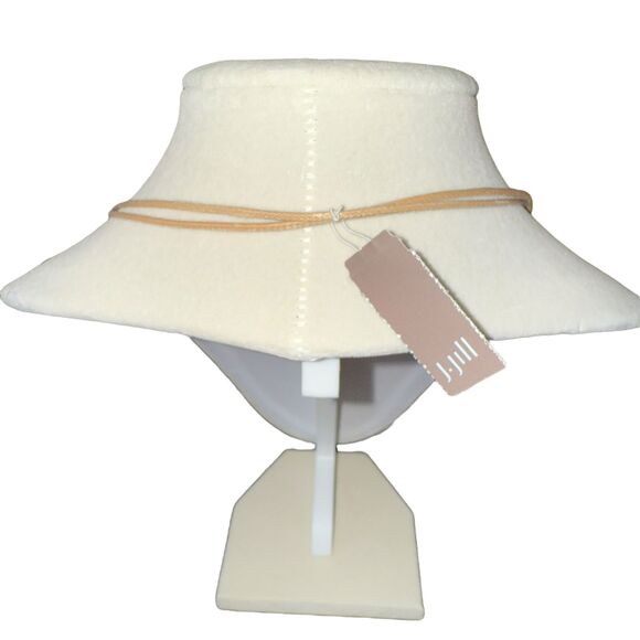 J. Jill Modern Rings Layered Hammered Necklace Silver Gold Tone Adjustable Cord - Picture 7 of 9